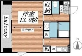 メゾン・ド・ヴィレ千葉中央【13階】の間取り