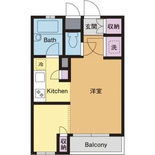 ロワジール厚木【3階】の間取り