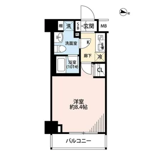 プレール・ドゥーク潮見【4階】の間取り