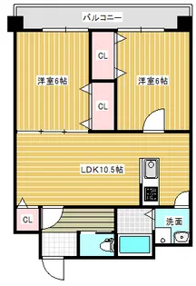 クラシック牡丹山【4階】の間取り