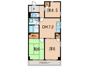 AQUA明石大久保【2階】の間取り