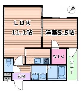 フジパレス吹田清和園V番館【2階】の間取り