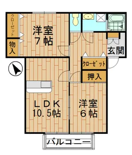 コンフォール【1階】の間取り