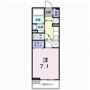 サンエスケーイワタII【2階】の間取り