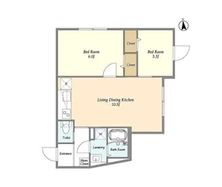 ウェルスクエア永福町【3階】の間取り