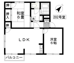 ヴィラけやき【2階】の間取り