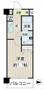 ムエット菊川【6階】の間取り