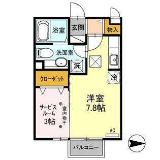 マインシュロス一条【1階】の間取り