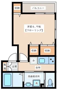 Luana 豪徳寺【3階】の間取り