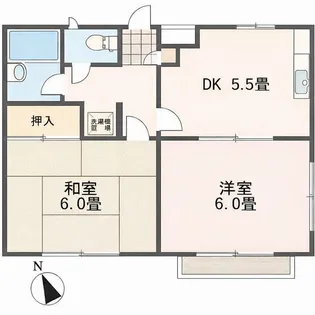 フォンターナB【2階】の間取り