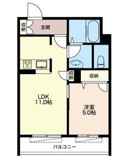 Lumiere新宿【3階】の間取り