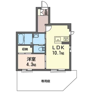 チュリス・M【1階】の間取り