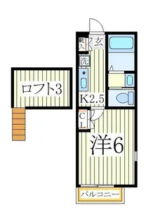ユーフラット我孫子【2階】の間取り