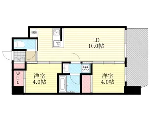 セレニテフラン新大阪【2階】の間取り
