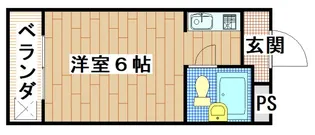 メゾンサンシャイン【4階】の間取り