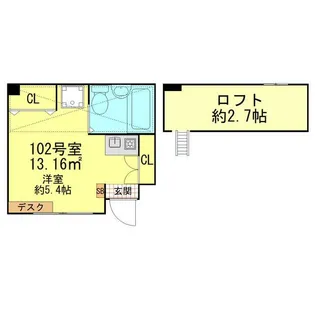 プレシャス北千住A棟(プレシャスキタセンジュ)【1階】の間取り