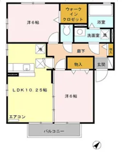 エクセルB【2階】の間取り