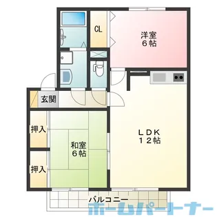 フルールメゾン A棟【2階】の間取り