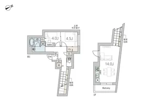 GranDuo大井町3【1階】の間取り