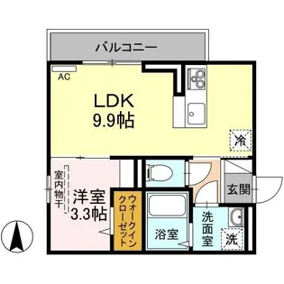 プリムローズII【3階】の間取り