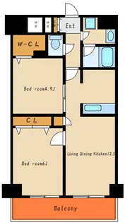 グランリべレ明石【5階】の間取り