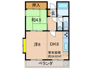 松野ビル西棟【2階】の間取り