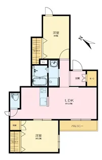 十貫坂レジデンス【2階】の間取り