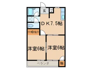 トーワ神作【2階】の間取り