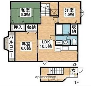 グレイス柚木【2階】の間取り