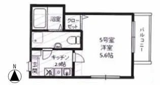 コンフォルタ日吉【2階】の間取り