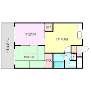 上新庄グランドハイツ北【4階】の間取り