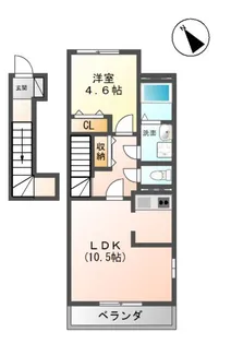 メゾン・ド・レーヴ【2階】の間取り