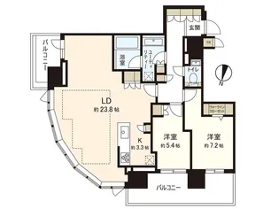 ONE札幌ステーションタワー【32階】の間取り
