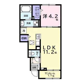 アネックス ワン【1階】の間取り