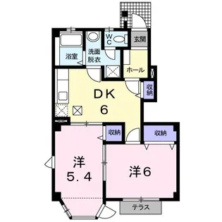 サンライズ・ヒル【1階】の間取り