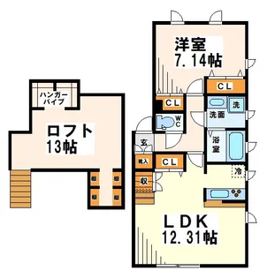 プリマチャオ府中【2階】の間取り