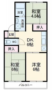 若葉マンション【1階】の間取り