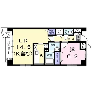 グランツ モーデ【3階】の間取り