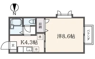 グレースアグライアII【2階】の間取り