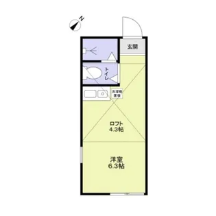 ユナイト上星川ポールパイアチェック【2階】の間取り