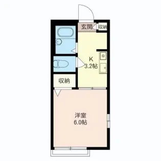 ディアス高津【2階】の間取り