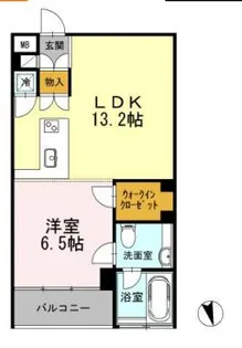 カスタリア目黒長者丸【2階】の間取り