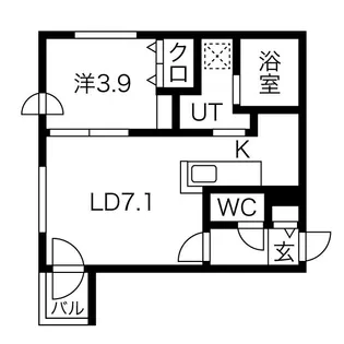 ecoa青葉4丁目【2階】の間取り