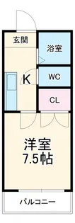 オークヴィラ三番館【2階】の間取り