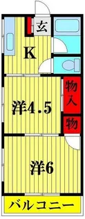 井石コーポ【2階】の間取り