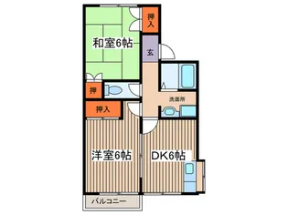 コアロ-ドB【2階】の間取り