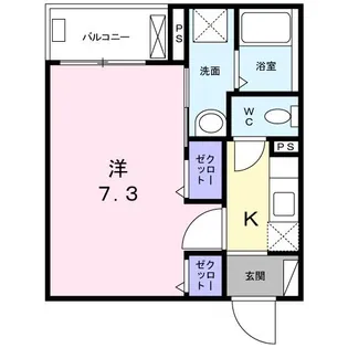 エスケークインテット【3階】の間取り