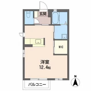 ビューハイツすずらんV【1階】の間取り