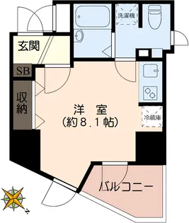 プリズムスクエア本駒込【10階】の間取り