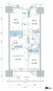 クレストシティ木場【7階】の間取り